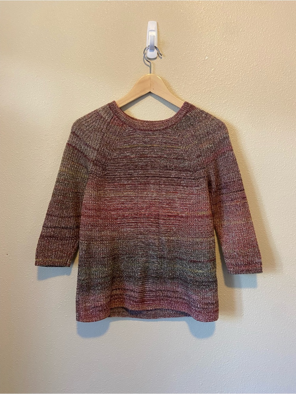 Pink and Green Sweater